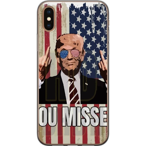 Apple iPhone X Läpinäkyvä kuori Trump