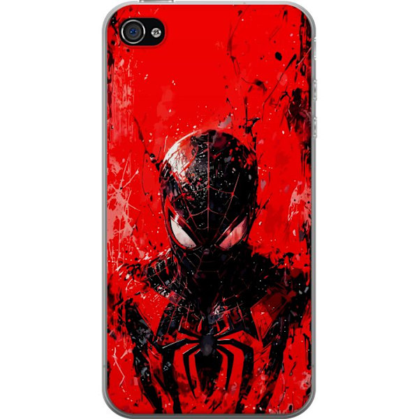 Apple iPhone 4s Läpinäkyvä kuori Spider Man