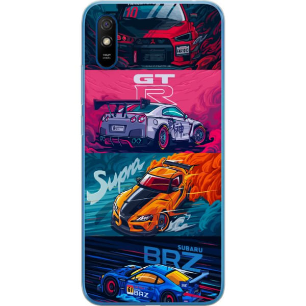 Xiaomi Redmi 9A Gennemsigtig cover Subaru Racing