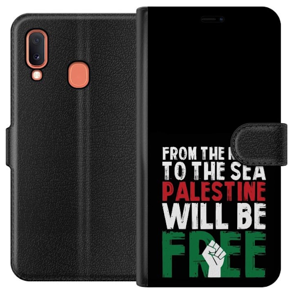 Samsung Galaxy A20e Lommeboketui Fri Palestina