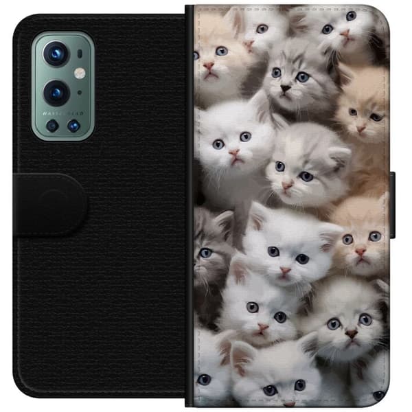 Kompatibelt Plånboksfodral till OnePlus 9 Pro Katter