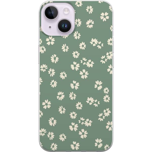 Kompatibelt Mobildeksel til Apple iPhone 14 Blomsterdrøm - Fargerikt Blomstermønster