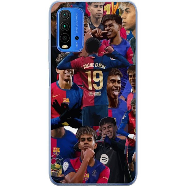 Xiaomi Redmi 9T Genomskinligt Skal Lamine Yamal mobilskal för fotbollsfans