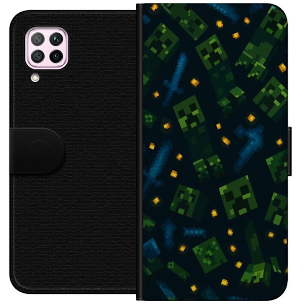 Huawei P40 lite Lompakkokotelo Minecraft Dungeons Mob