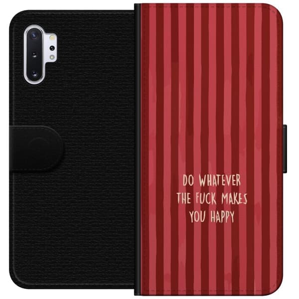 Yhteensopiva Lompakkokotelo Samsung Galaxy Note10+ Gör det som gör dig glad punainen