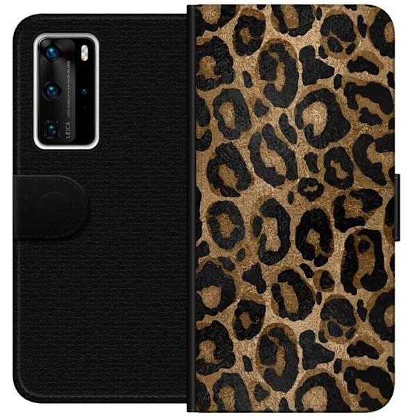 Huawei P40 Pro Tegnebogsetui Leopard Luxe