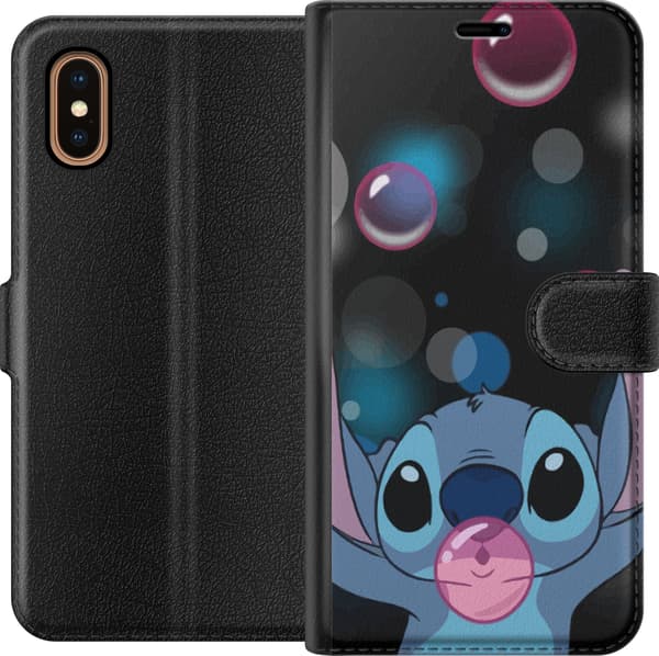 Kompatibel Tegnebogsetui til Apple iPhone XS Max Stitch