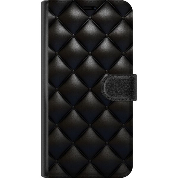Apple iPhone 15 Plånboksfodral Leather Black