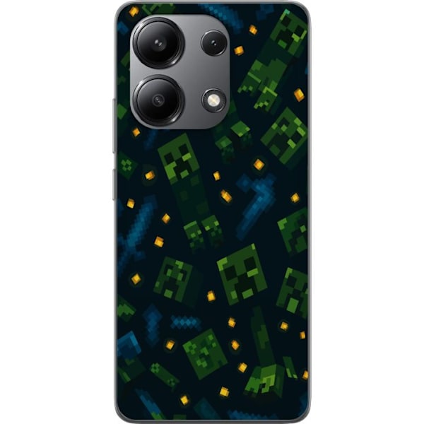 Xiaomi Redmi Note 13 4G Genomskinligt Skal Minecraft Dungeons