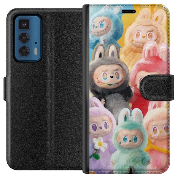 Motorola Edge 20 Pro Lompakkokotelo Labubu Luonnos Tyyli