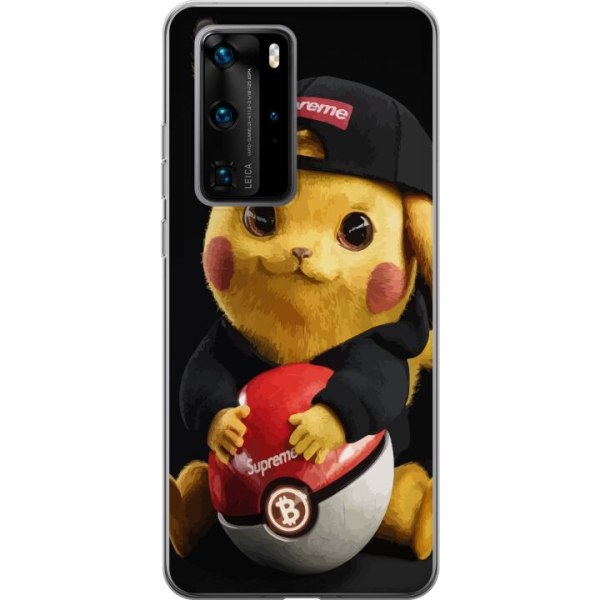 Huawei P40 Pro Genomskinligt Skal Pikachu Supreme