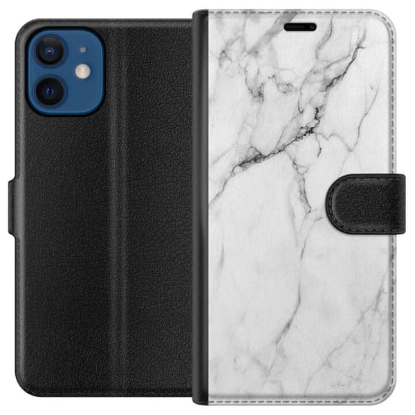 Kompatibelt Plånboksfodral till Apple iPhone 12 mini Marmor