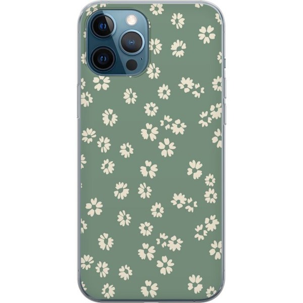 Apple iPhone 12 Pro Genomskinligt Skal Blomsterdröm – färgglatt blommönster