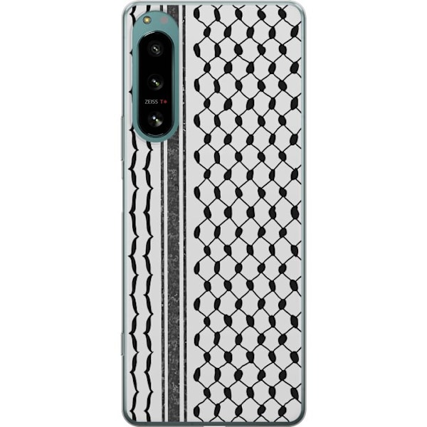 Sony Xperia 5 IV Läpinäkyvä kuori Palestiinalainen kuvio - perinteiseen tyyliin inspiroima keffiyeh-kangas