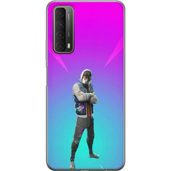 Huawei P smart 2021 Läpinäkyvä kuori musta ritari fortnite