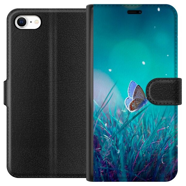 Apple iPhone 6 Tegnebogsetui Magisk Sommerfugl
