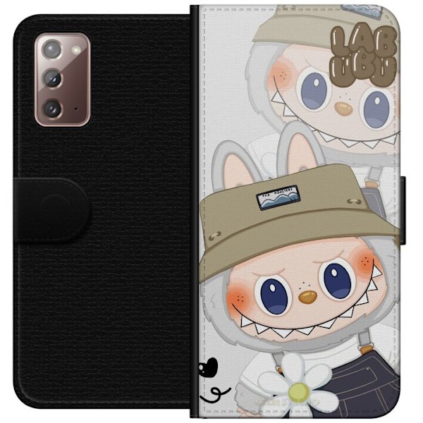 Samsung Galaxy Note20 Lommeboketui Labubu Minimal Mood - Enkel og stilig monsterdesign