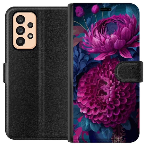Kompatibelt Lommeboketui til Samsung Galaxy A53 5G Blommor