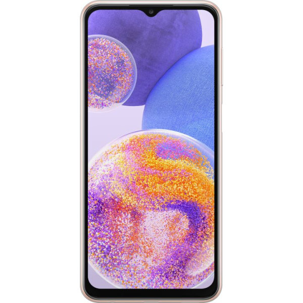 Samsung Galaxy A23 Gennemsigtig cover Farverige poter