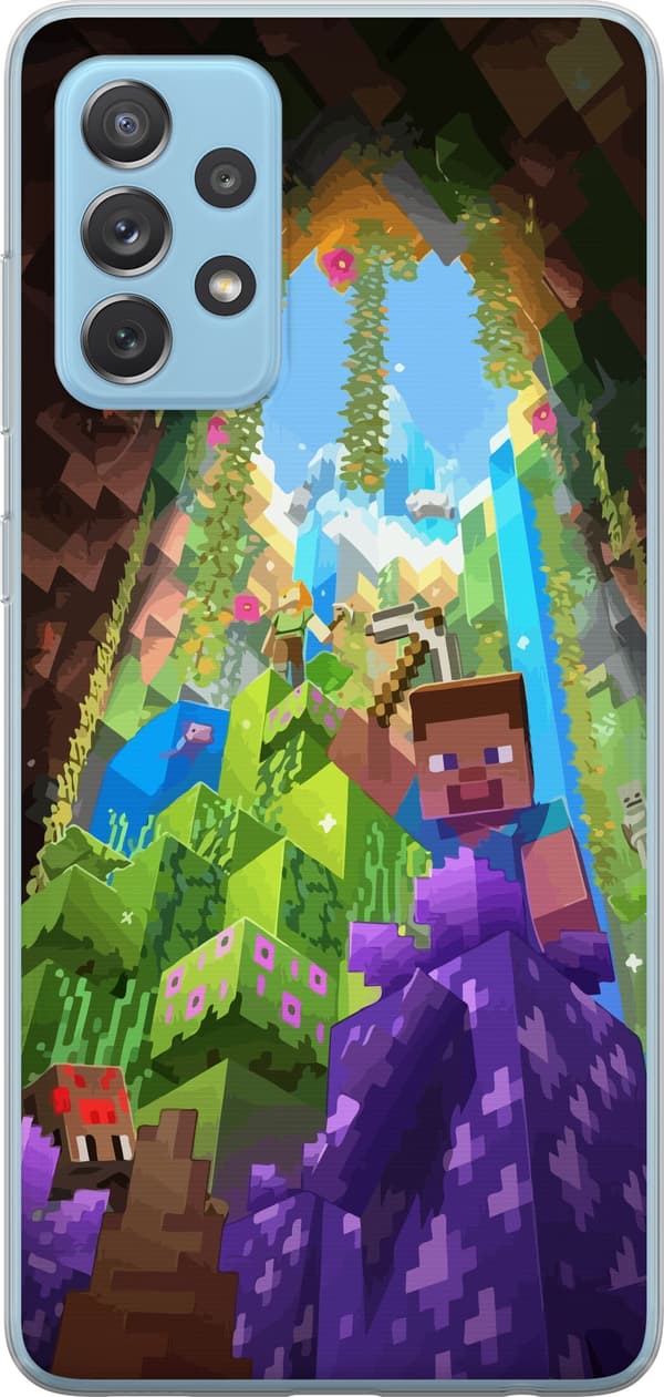 Kompatibelt Mobilskal till Samsung Galaxy A52 5G Minecraft
