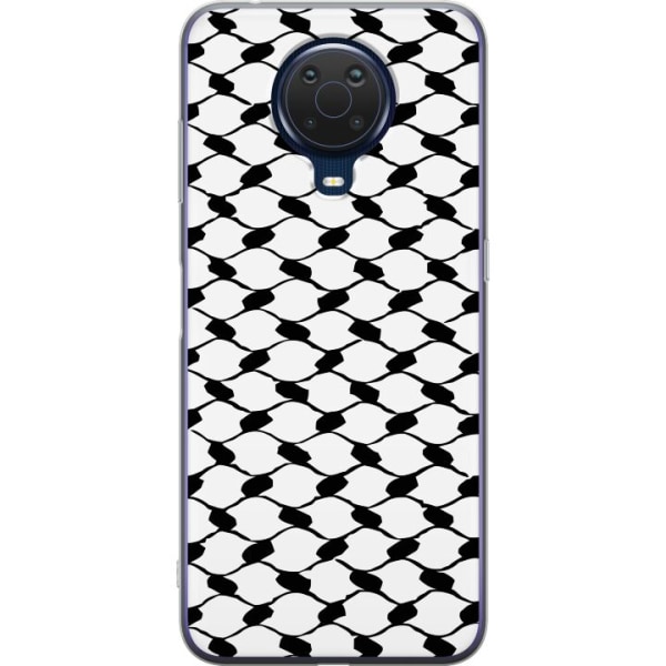 Nokia G20 Läpinäkyvä kuori Keffiyeh kuvio