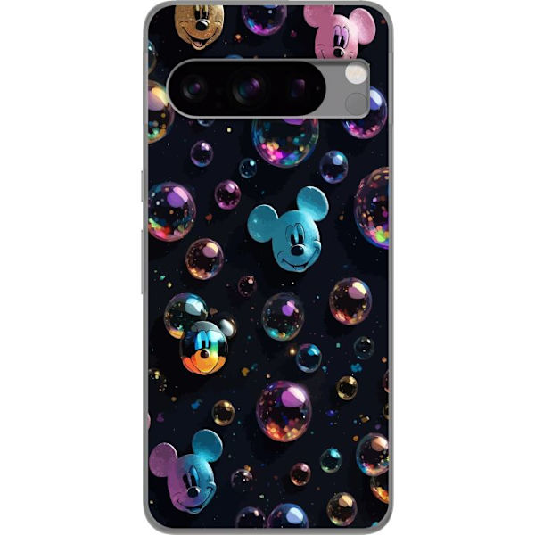 Google Pixel 8 Pro Läpinäkyvä kuori  Mikki Hiiri Disney Kuplat Suunnittelu Hauska Motiivi Suosittu Disney-hahmo Piirrossarja Lasten Klassikko