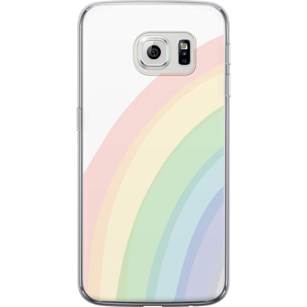 Samsung Galaxy S6 edge Gennemsigtig cover Regnbuen