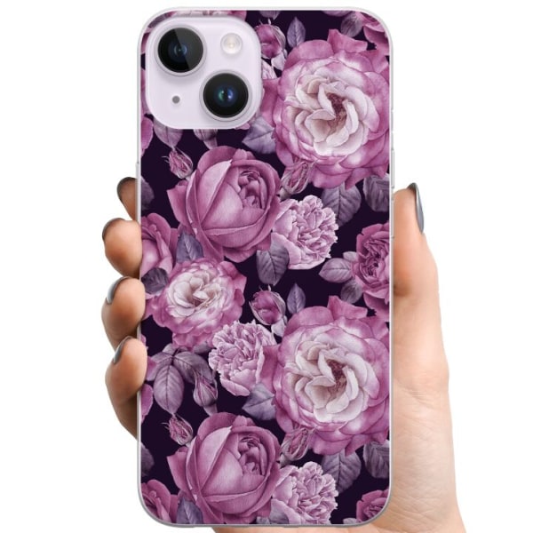 Apple iPhone 14 TPU Mobilcover Blomster