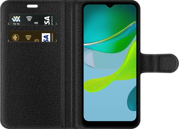 Yhteensopiva Lompakkokotelo Motorola Moto E13 Blå elgitarr sininen
