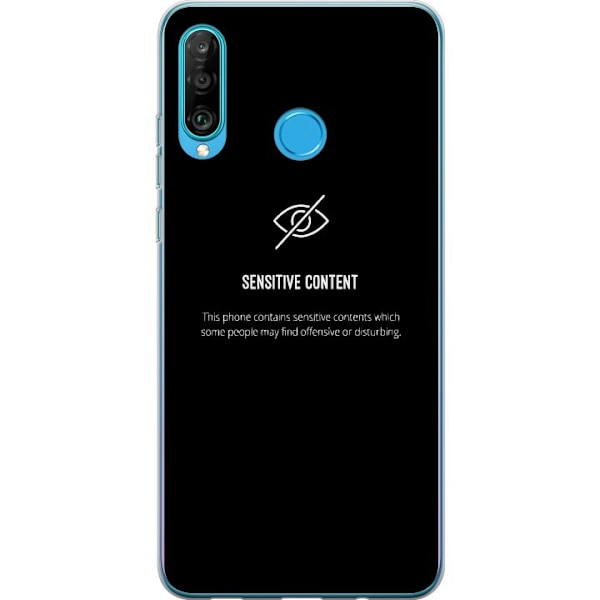 Huawei P30 lite Gennemsigtig cover følsomt indhold