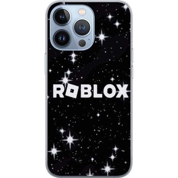 Kompatibelt Mobildeksel til Apple iPhone 13 Pro Roblox-logo i verdensrommet med stjerner
