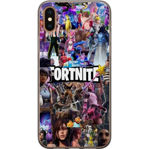 Apple iPhone XS Max Gennemsigtig cover Fortnite