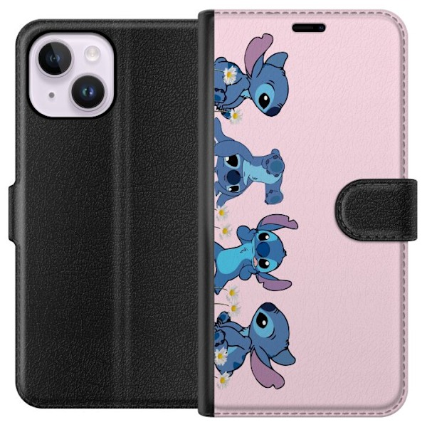 Apple iPhone 15 Plus Lommeboketui  Stitch Ler & Leker – Perf