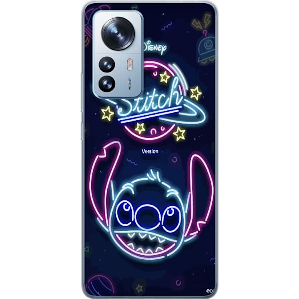 Xiaomi 12 Pro Läpinäkyvä kuori Stitch Neon