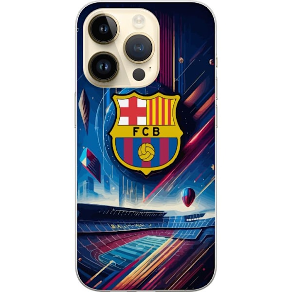 Apple iPhone 14 Pro Gennemsigtig cover FC Barcelona