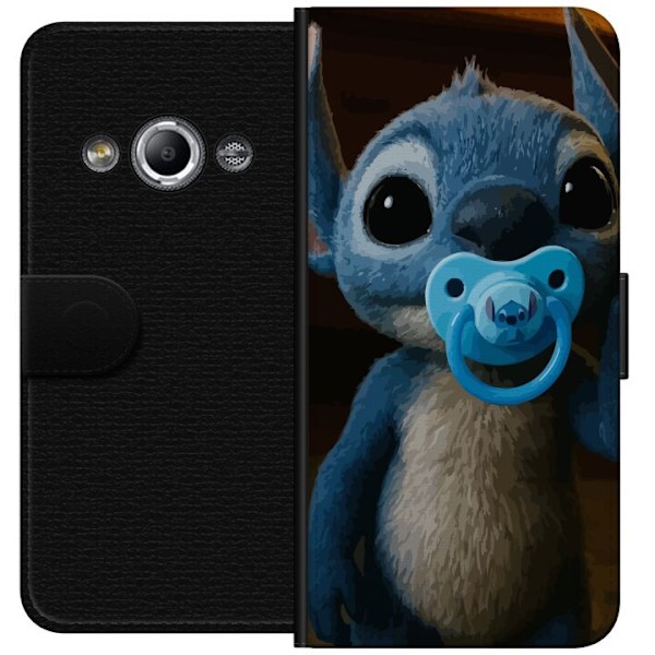 Samsung Galaxy Xcover 3 Lompakkokotelo Stitch & Napp - vauvateema söpöllä hahmolla