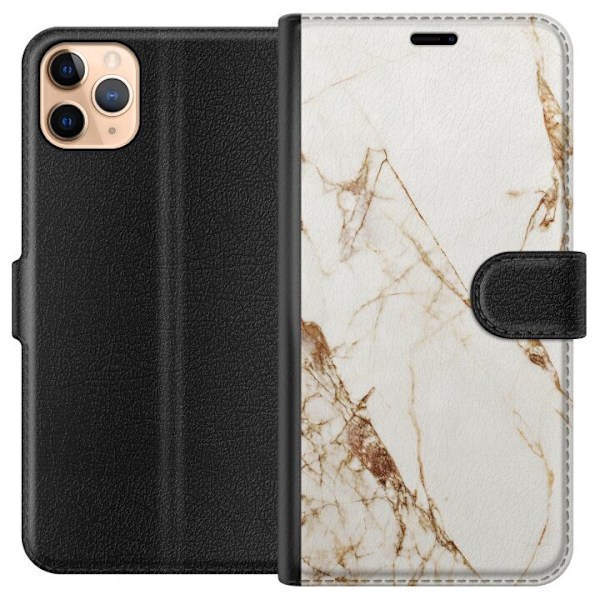 Apple iPhone 11 Pro Max Lompakkokotelo Valkoinen marmori