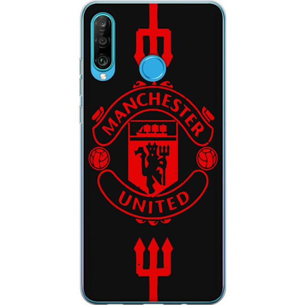 Huawei P30 lite Gjennomsiktig deksel ManchesterUnited