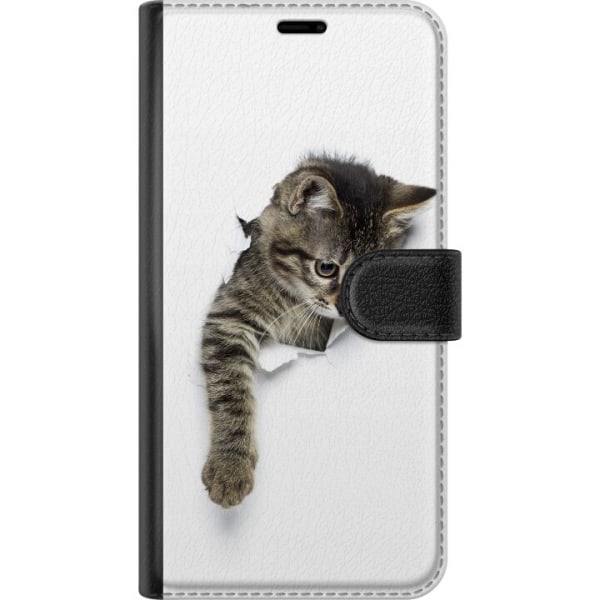 Xiaomi Redmi 9C Plånboksfodral Curious Kitten