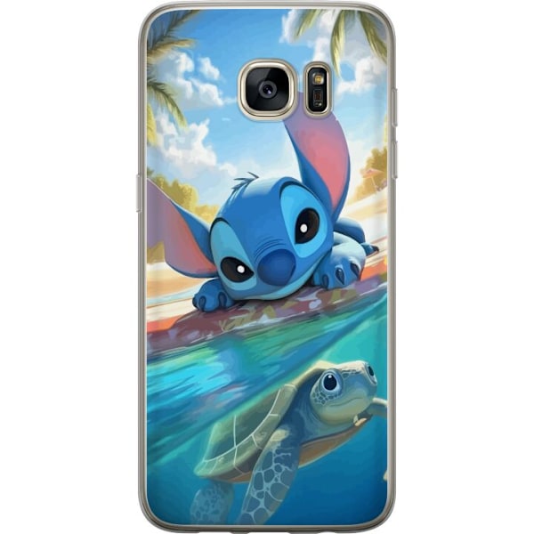 Samsung Galaxy S7 edge Gennemsigtig cover Stitch med skildpadd