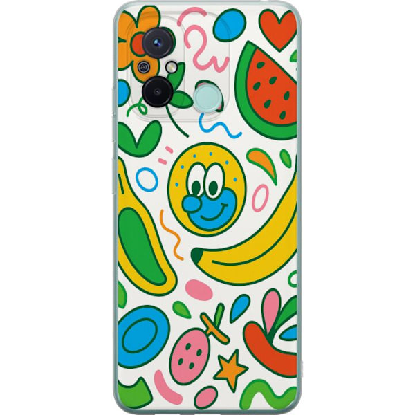 Xiaomi Redmi 12C Läpinäkyvä kuori Perhosverho