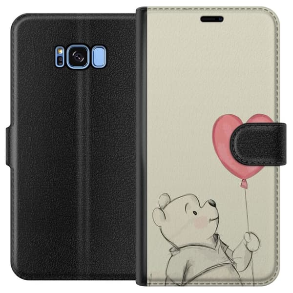 Kompatibelt Plånboksfodral till Samsung Galaxy S8 Nalle Puh