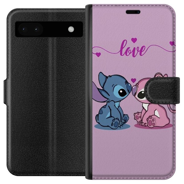 Google Pixel 6a Lompakkokotelo Lilo & Stitch – Angel Edition