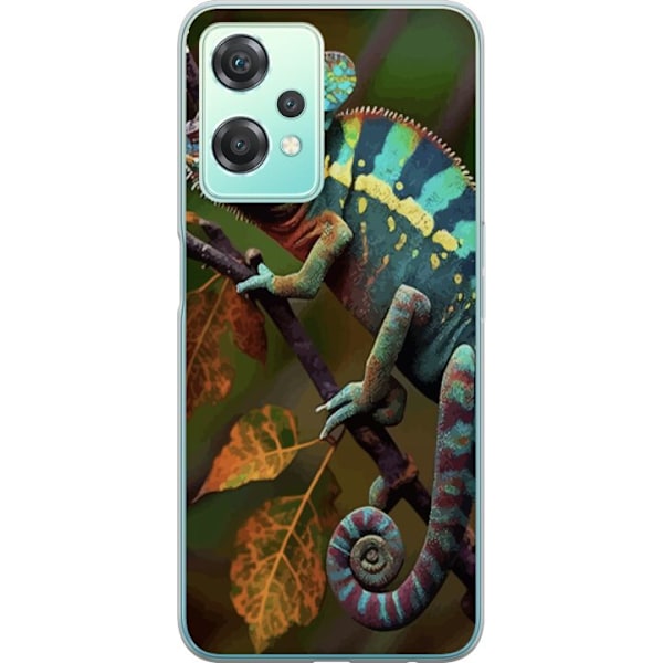 OnePlus Nord CE 2 Lite 5G Genomskinligt Skal Ödla Grafisk Streetwear Design Djurmönster Modern Urban Stil Populärt Motiv Kreativ Art Trend