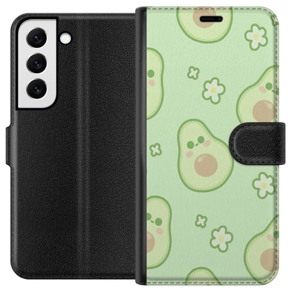 Kompatibel Tegnebogsetui til Samsung Galaxy S22+ 5G Avocado Sød