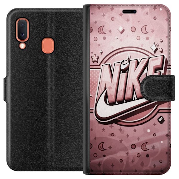 Samsung Galaxy A20e Plånboksfodral Nike Rosa