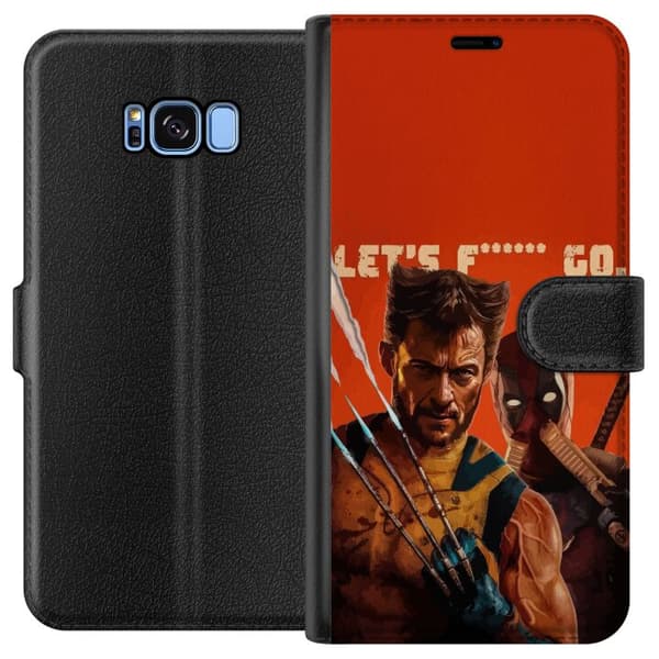 Kompatibelt Plånboksfodral till Samsung Galaxy S8 Deadpool & Wolverine