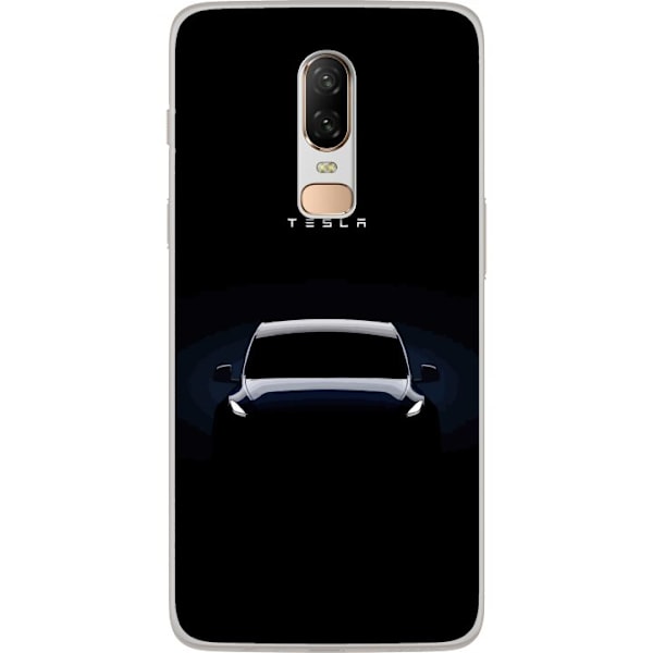 OnePlus 6 Läpinäkyvä kuori Tesla