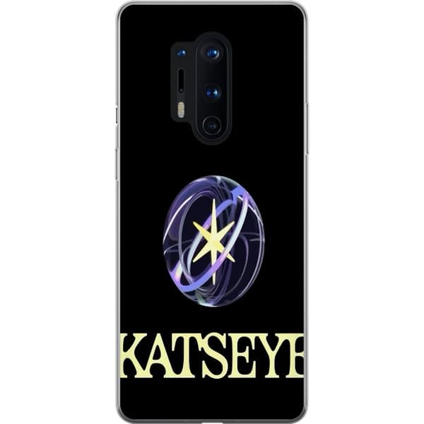 Kompatibelt Mobildeksel til OnePlus 8 Pro KATSEYE logotyp svart