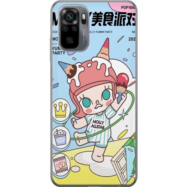 Xiaomi Redmi Note 10 Gjennomsiktig deksel Molly